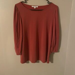 Women's Blouse - Rust Red